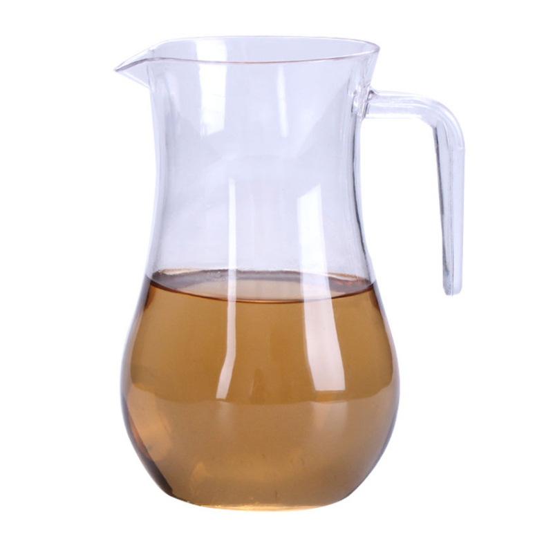 Műanyagból készült akril dekantőr kézi fogantyúval és mérőskálával, egyedi csomagolás, új kínai stílus