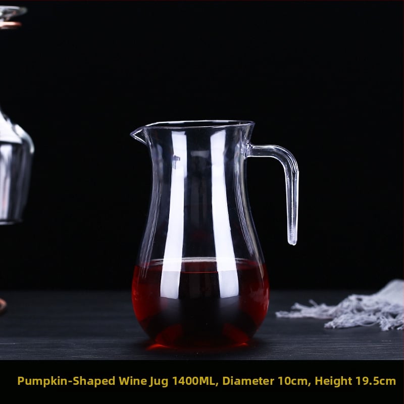 Műanyagból készült akril dekantőr kézi fogantyúval és mérőskálával, egyedi csomagolás, új kínai stílus