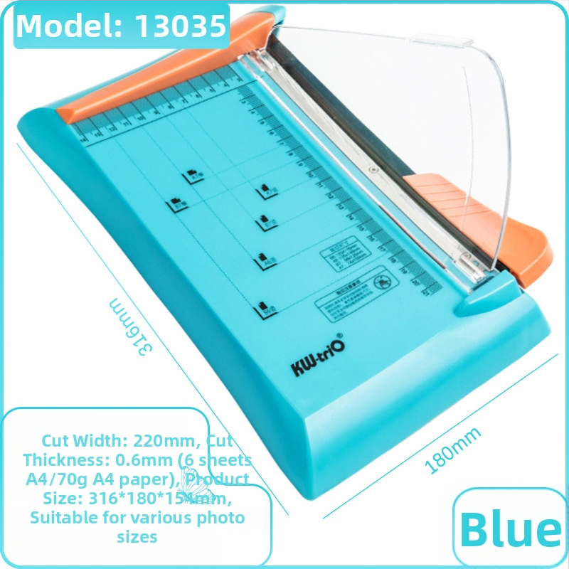 4-u-1 višenamjenski rezač papira s više glava, nehrđajući čelik, kapacitet 6 listova, modeli 13045, 13931, 13035, 13048, 13049, 13203