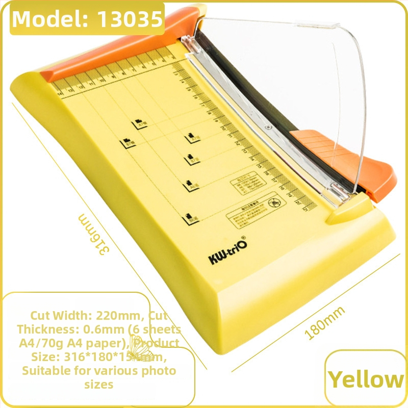 4-u-1 višenamjenski rezač papira s više glava, nehrđajući čelik, kapacitet 6 listova, modeli 13045, 13931, 13035, 13048, 13049, 13203