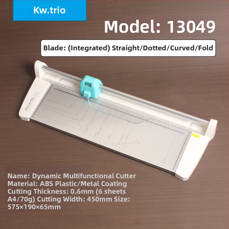 4-u-1 višenamjenski rezač papira s više glava, nehrđajući čelik, kapacitet 6 listova, modeli 13045, 13931, 13035, 13048, 13049, 13203