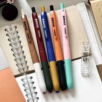 Zebra kemijska olovka ballpoint s polun vrhom, plastično kućište, pritiskom zatvara kapicu, neizbrisivo