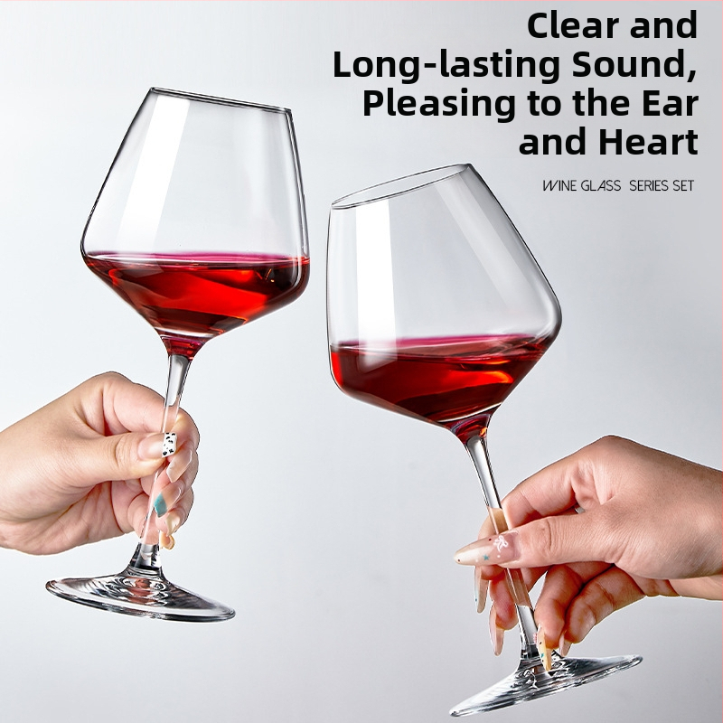 Čaša za vino od kristalnog stakla, nordijski stil, poklon kutija, marka Red Lychee