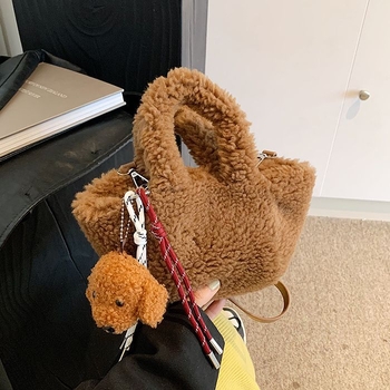 Bucket torba od poliestera s veluruom podstavom, zatvaranje poklopcem, casual stil za svakodnevnu upotrebu, proljeće 2025 izdanje