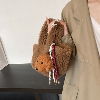 Bucket torba od poliestera s veluruom podstavom, zatvaranje poklopcem, casual stil za svakodnevnu upotrebu, proljeće 2025 izdanje