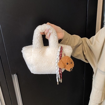 Bucket torba od poliestera s veluruom podstavom, zatvaranje poklopcem, casual stil za svakodnevnu upotrebu, proljeće 2025 izdanje