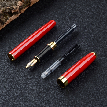 Fém töltőtoll irídium hegggel, modell G389, ajándékdíszdobozos készlet gravírozott névvel és logóval, testre szabható