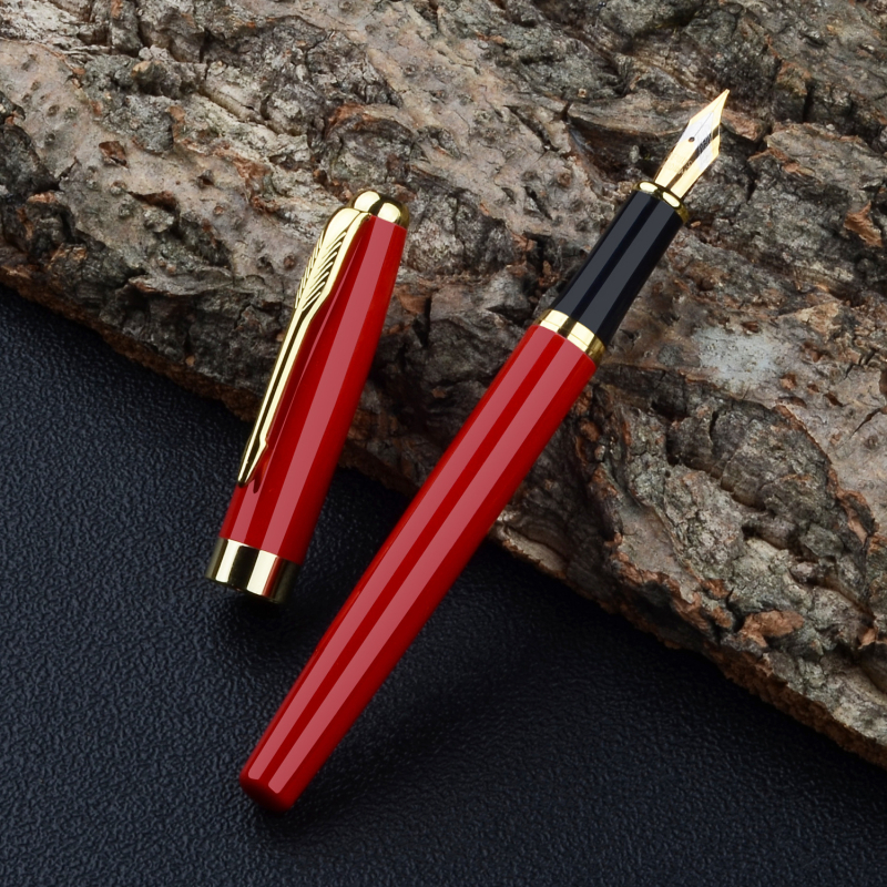 Fém töltőtoll irídium hegggel, modell G389, ajándékdíszdobozos készlet gravírozott névvel és logóval, testre szabható