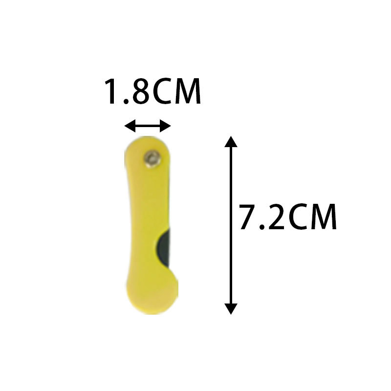 Plastični sklopivi scraper nož za tapete, model 00123, materijal: plastika, dimenzije oštrice 1 x 3 x 6.5 cm, neto težina 5 g