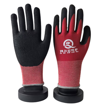 Mănuși de protecție pentru muncă Qierxin, spandex + nitril ștanțat, anti-tăiere, utilizări variate