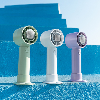 Kézben tartható ventilátor beépített 1200-2000mAh akkumulátorral, telefon-tartóval, félvezetős hűtés, brushless motor