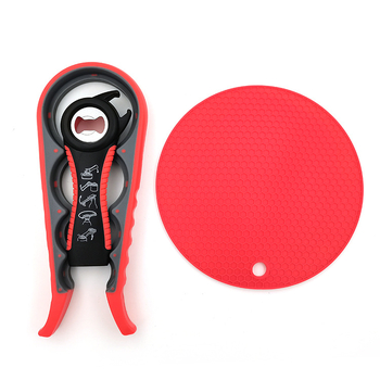 4-в-1 комплект отварачки за бутилки – пластмасов, мултифункционален, печат на лого наличен, марка Wade treasure kitchen