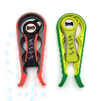 4-в-1 комплект отварачки за бутилки – пластмасов, мултифункционален, печат на лого наличен, марка Wade treasure kitchen