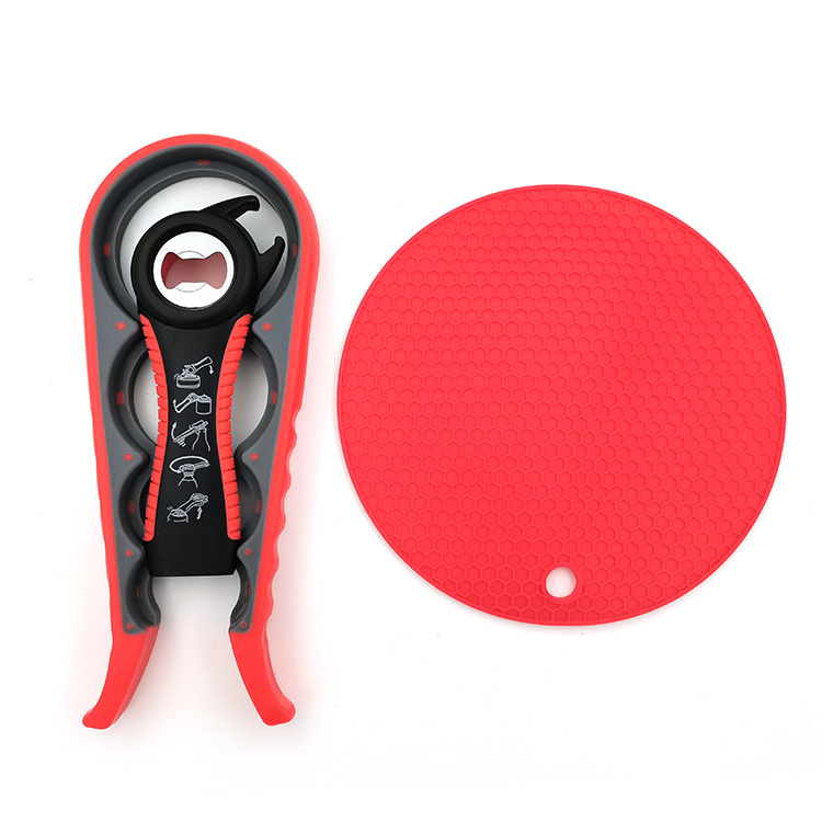 4-в-1 комплект отварачки за бутилки – пластмасов, мултифункционален, печат на лого наличен, марка Wade treasure kitchen