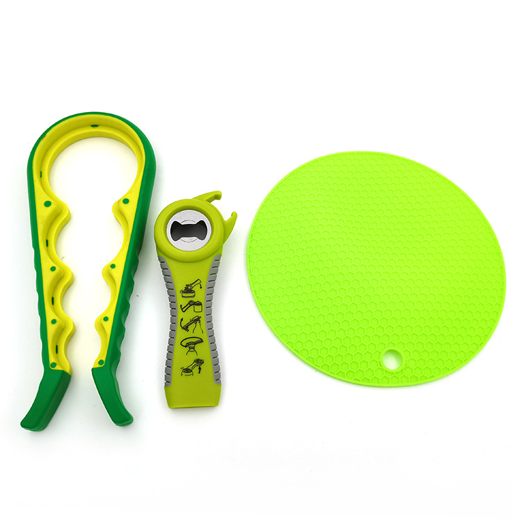 4-в-1 комплект отварачки за бутилки – пластмасов, мултифункционален, печат на лого наличен, марка Wade treasure kitchen