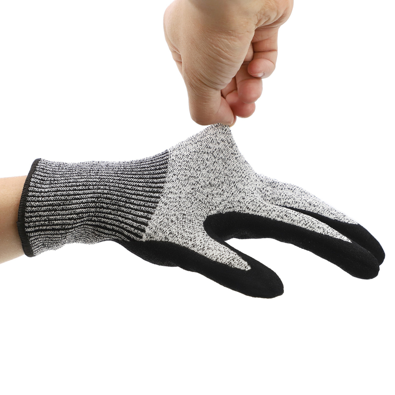 Mănuși cu certificat CE HPPE/Nitril Scrub, rezistente la tăieturi