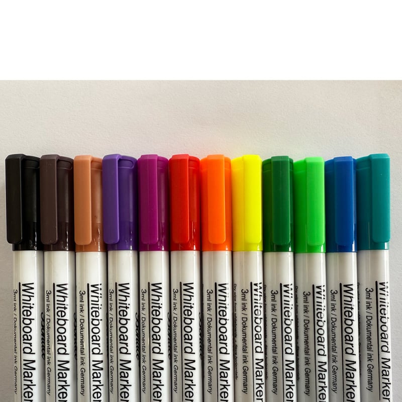 Bonace W6730 Marker za bijelu ploču na vodnoj bazi, izbrisivi, veliki kapacitet tinte, vrh 2 mm