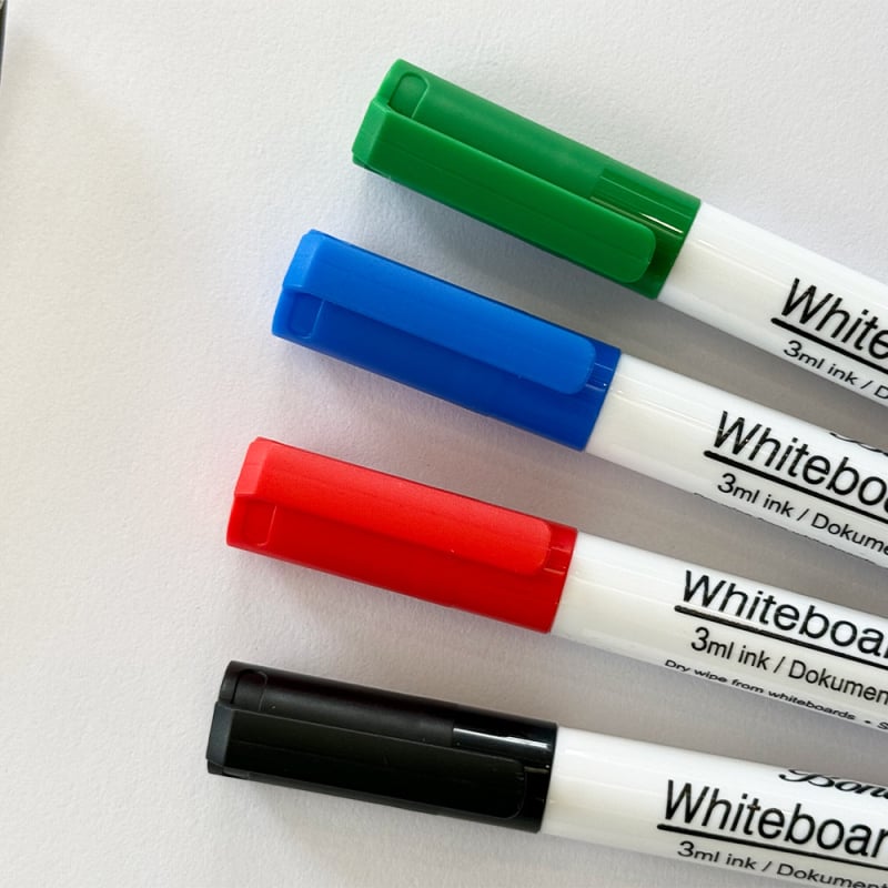 Bonace W6730 Marker za bijelu ploču na vodnoj bazi, izbrisivi, veliki kapacitet tinte, vrh 2 mm