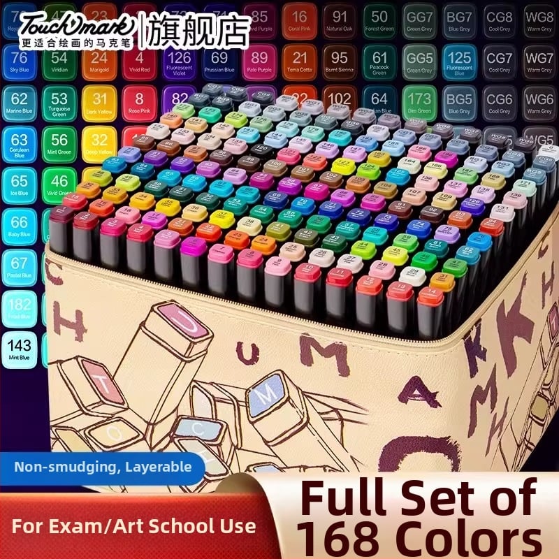 Touch Mark marker na bazi ulja, dvostruki vrh, model F98MM5MMTJH9J9, poklon kutija