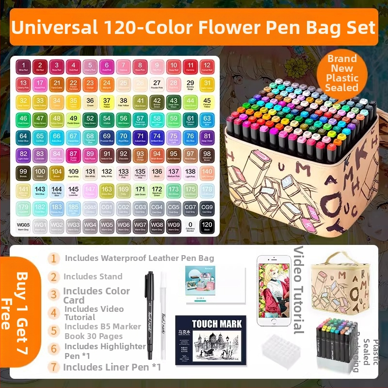 Touch Mark marker na bazi ulja, dvostruki vrh, model F98MM5MMTJH9J9, poklon kutija