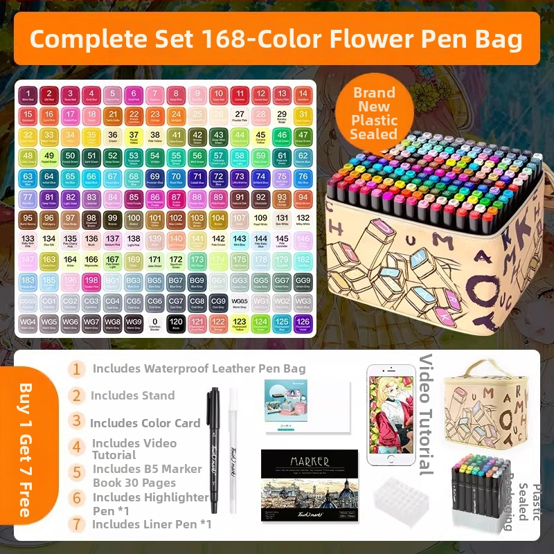 Touch Mark marker na bazi ulja, dvostruki vrh, model F98MM5MMTJH9J9, poklon kutija