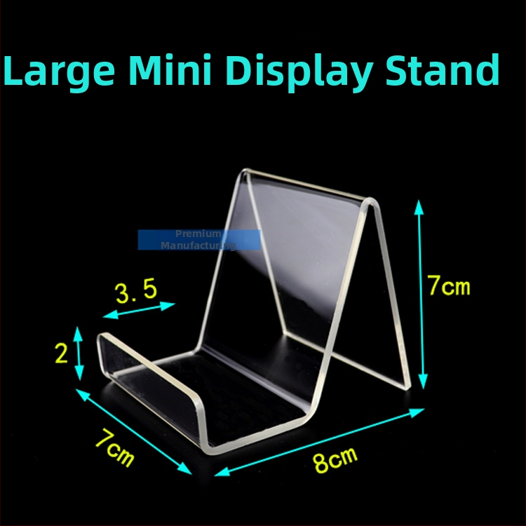 KP-SH033 Akril Könyv Display Állvány az Asztalhoz, Anyag: Műanyag, Kétoldalas felület védőfóliával, Átlátszó a fólia eltávolítása után