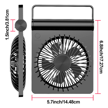 Ultra-tanki stolni ventilator, prijenosni sklopivi USB ventilator s visokim protokom zraka