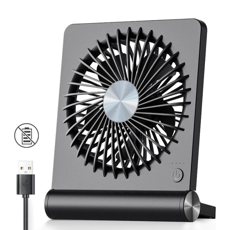 Ultra-tanki stolni ventilator, prijenosni sklopivi USB ventilator s visokim protokom zraka