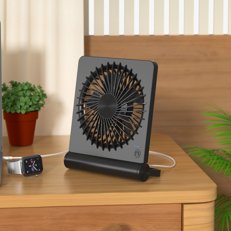 Ultra-tanki stolni ventilator, prijenosni sklopivi USB ventilator s visokim protokom zraka