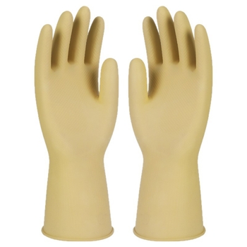 Erősített latex kesztyű munkahelyi védelemre – szúrásálló és kopásálló, vízálló és olajálló, mosogatáshoz és konyhai tisztításra