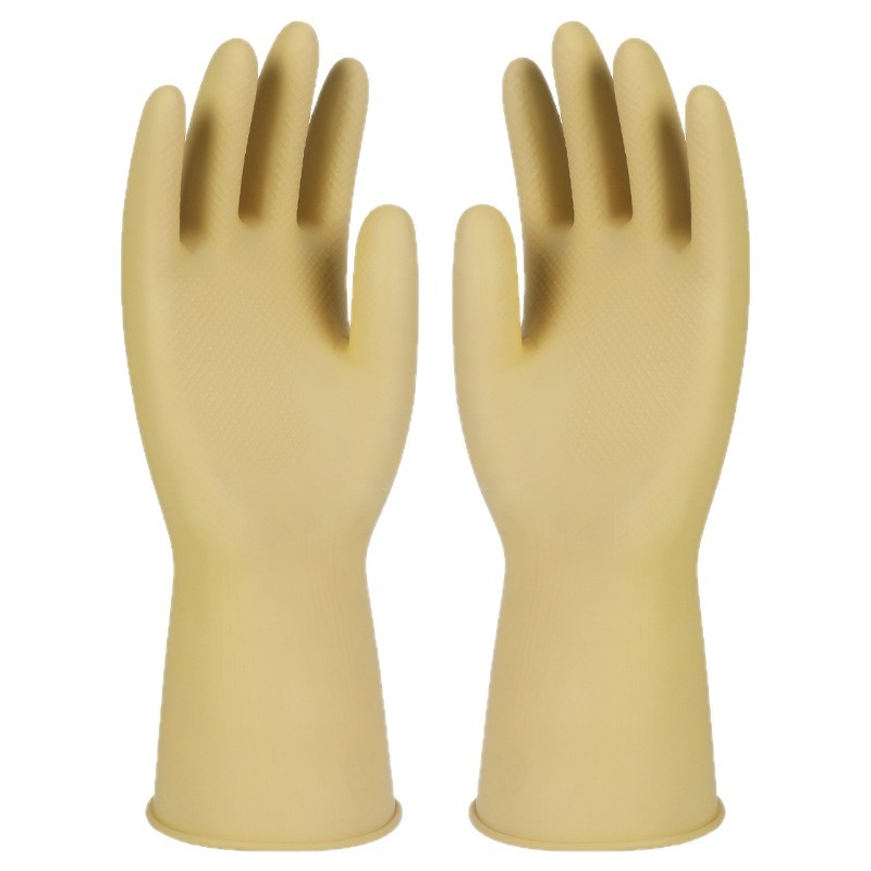Erősített latex kesztyű munkahelyi védelemre – szúrásálló és kopásálló, vízálló és olajálló, mosogatáshoz és konyhai tisztításra
