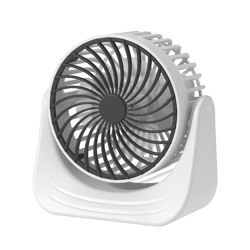 Prijenosni USB mini stolni ventilator s 3 lopaticama, pogodan za dormitorij i dom, s ugrađenom baterijom