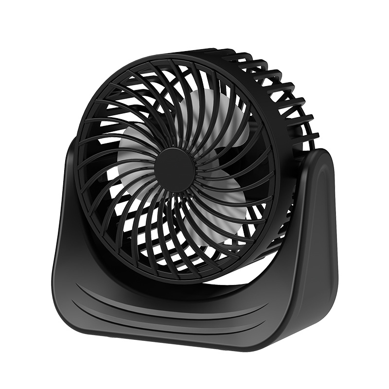 Prijenosni USB mini stolni ventilator s 3 lopaticama, pogodan za dormitorij i dom, s ugrađenom baterijom