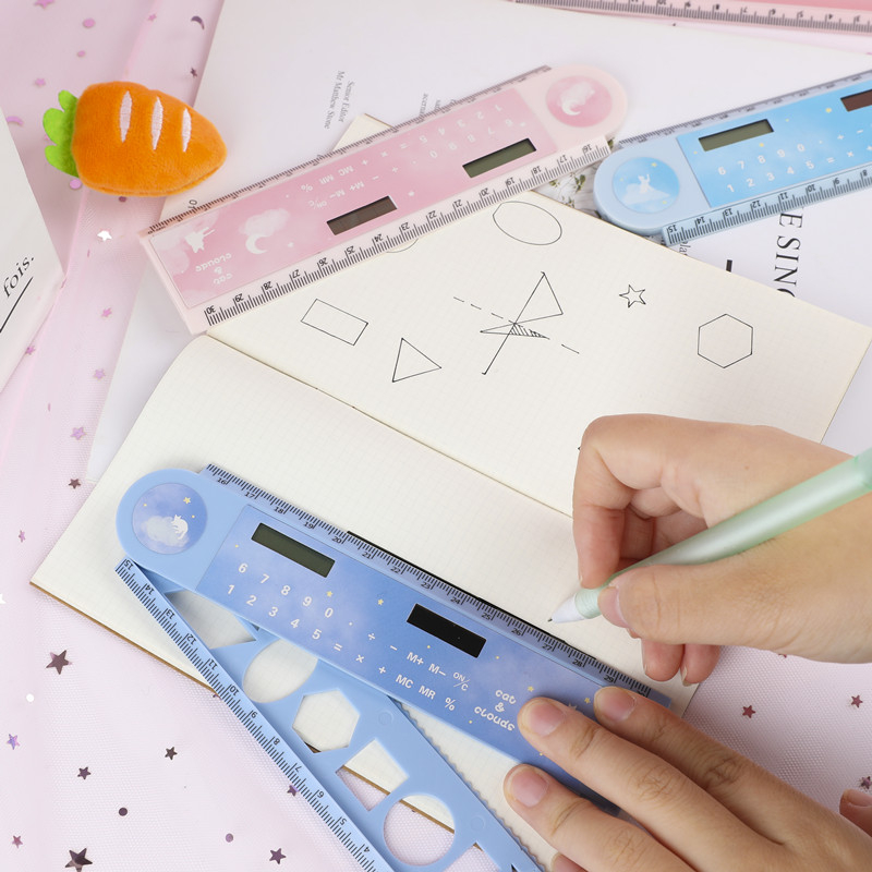 Napelemes multifunkciós számológép forgó vonalzóval, 8 számjegyű LED kijelző, modell XZ-302137