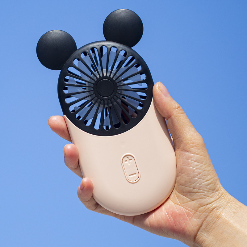 Ručni ventilator s motivom crtića za učenike, prijenosni, punjivi, tih mini ventilator
