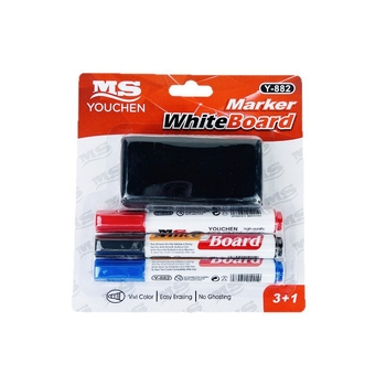 Set marker za ploču s gumicom, model Y-882, Starrism, plastično kućište, za studio, školu, dizajn i umjetničku akademiju.