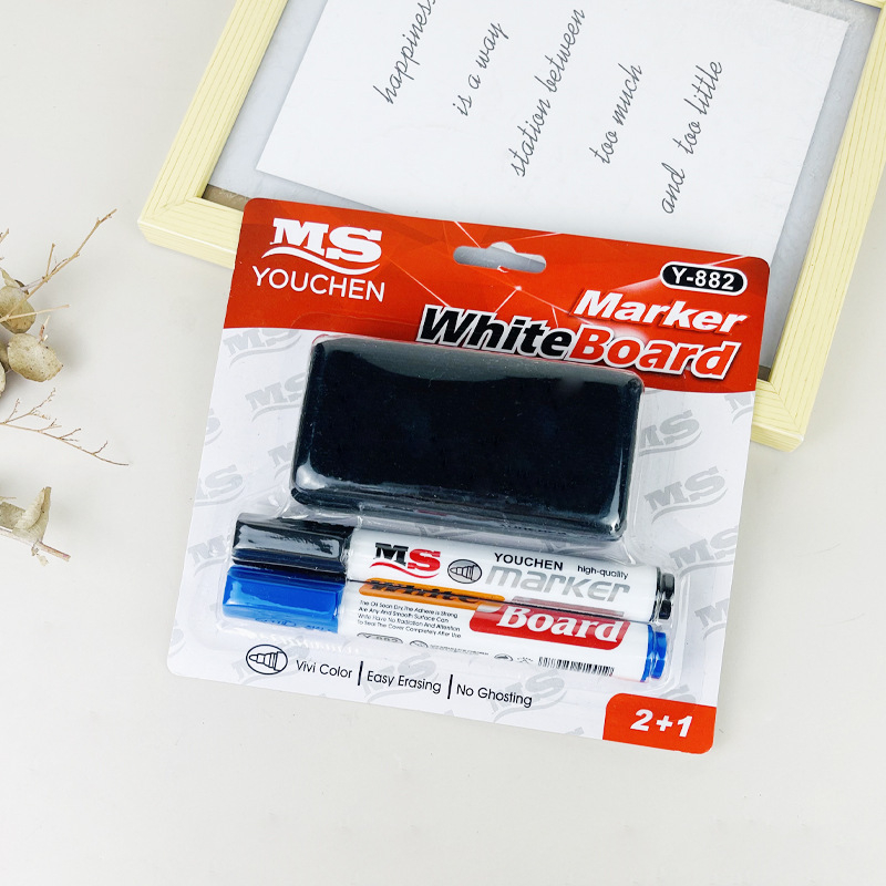 Set marker za ploču s gumicom, model Y-882, Starrism, plastično kućište, za studio, školu, dizajn i umjetničku akademiju.