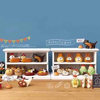 Miniaturna ukras od smole – stil japanskih trgovina, dekor za pekaru i kafić, marka Qingheng crafts; materijal: smola