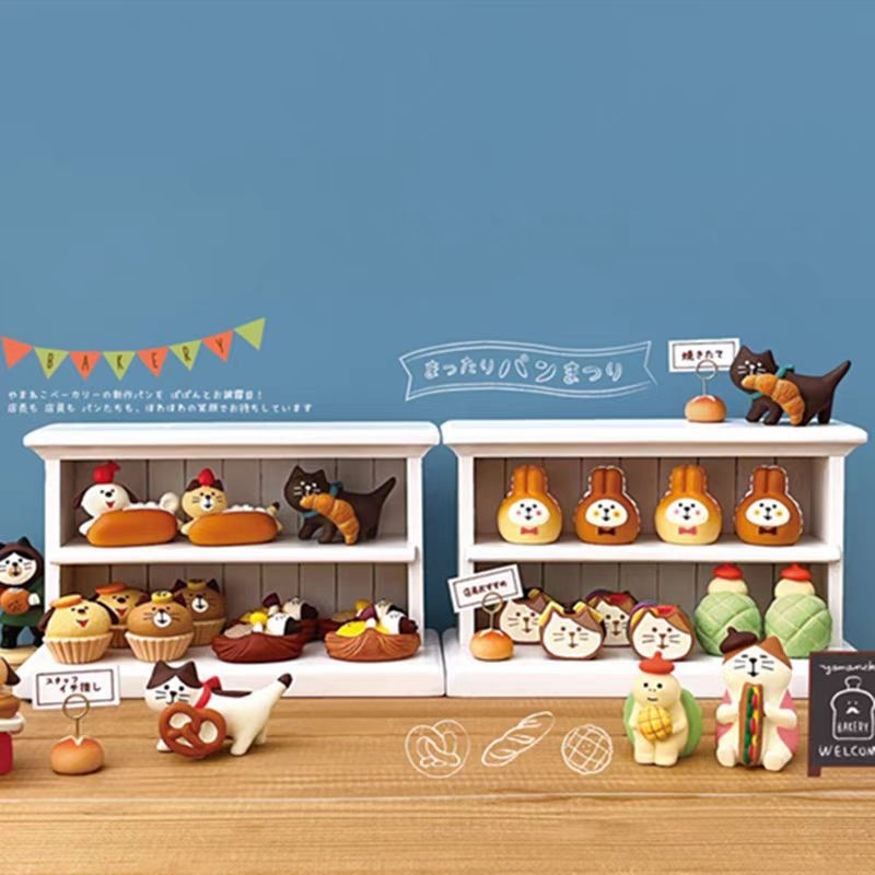 Miniaturna ukras od smole – stil japanskih trgovina, dekor za pekaru i kafić, marka Qingheng crafts; materijal: smola