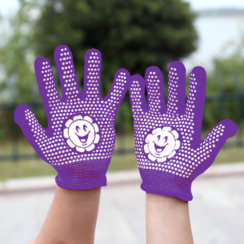 Gyermekeknek szóló védő munkakesztyűk: csúszásmentes, kopásálló és lélegző, kertészkedéshez