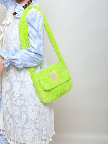 Ehooo Crossbody torba – pliš materijal, horizontalni kvadratni oblik, magnetska kopča