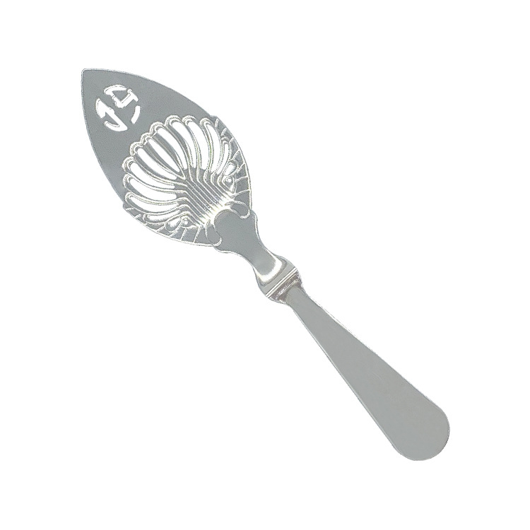 Absint kanál 304 rozsdamentes acélból, üreges kialakítás, cukorszsitáló és hálós szűrő – bár eszköz