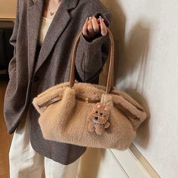 Maomao anyagú válltáska, városi egyszerű stílus, vízszintes négyzetes forma, mágneszár, belső zsebek telefonhoz és dokumentumokhoz, laminált cipzáras zseb