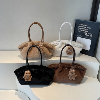 Maomao anyagú válltáska, városi egyszerű stílus, vízszintes négyzetes forma, mágneszár, belső zsebek telefonhoz és dokumentumokhoz, laminált cipzáras zseb