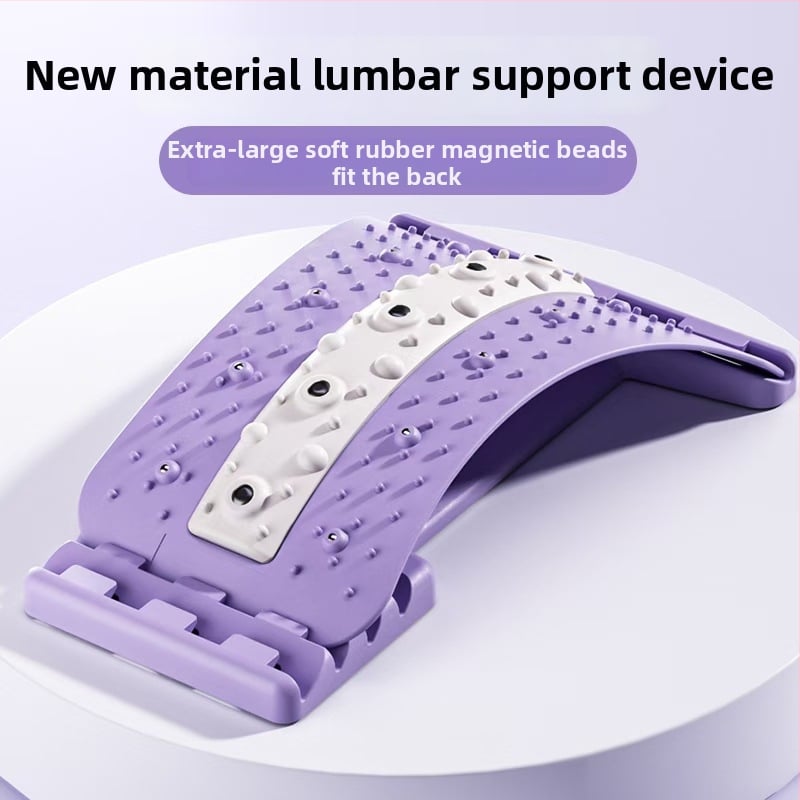 Corector lombar cu fizioterapie, tracțiune și masaj, pernă de susținere pentru talie, încălzire 3D, material TPR, garanție 5 ani