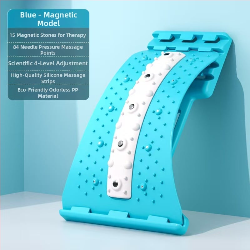 Corector lombar cu fizioterapie, tracțiune și masaj, pernă de susținere pentru talie, încălzire 3D, material TPR, garanție 5 ani