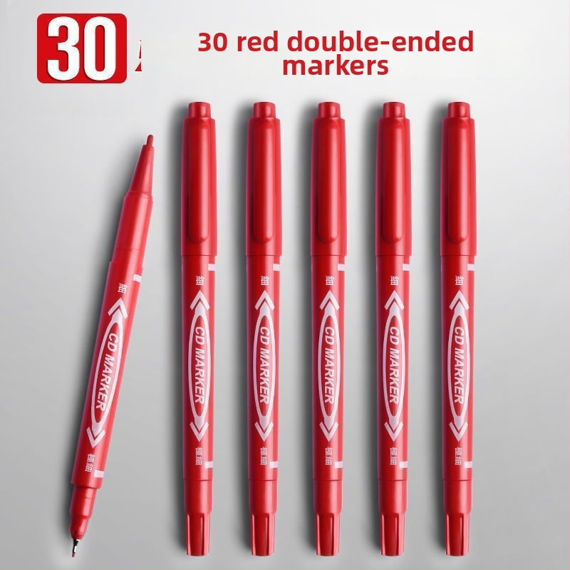 Set de 30 pixuri gel cu capac pentru profesori, vârf gros, pixuri de semnătură pentru corectarea temelor și a examenelor, vârf din oțel inoxidabil, corp din lemn, neștergibile