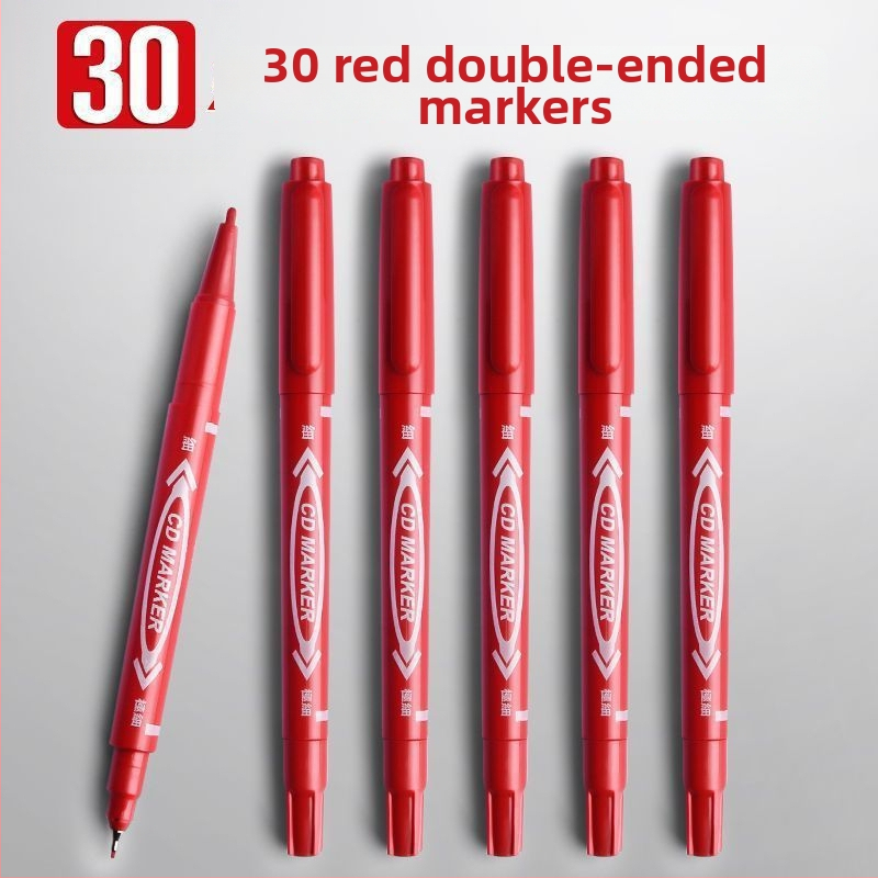 Set de 30 pixuri gel cu capac pentru profesori, vârf gros, pixuri de semnătură pentru corectarea temelor și a examenelor, vârf din oțel inoxidabil, corp din lemn, neștergibile