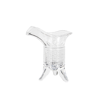 Ólommentes üvegboros pohár, antik retro stílus, háromlábú kialakítás, készlet 1 db, kapacitás 1–100 ml