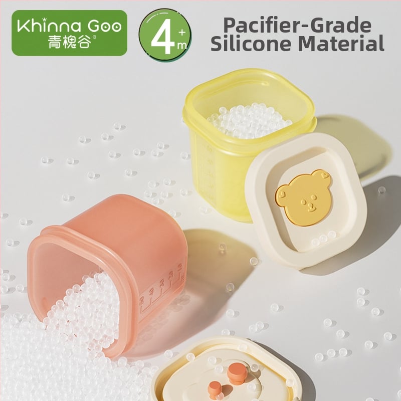 Silikónová forma na ľad pre detské jedlo – skladovanie pyré, rýchle zmrazenie, ľahké vyberanie, moderný dizajn